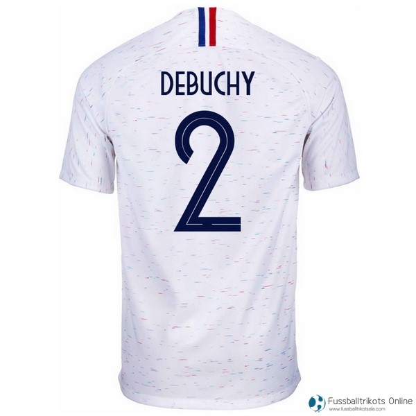 Frankreich Trikot Auswarts Debuchy 2018 Weiß Fussballtrikots Günstig